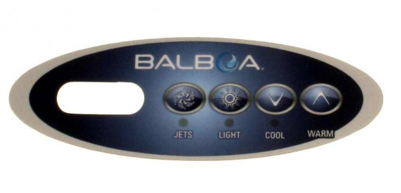 Overlay for topside Panel Balboa VL200 with 3 buttons